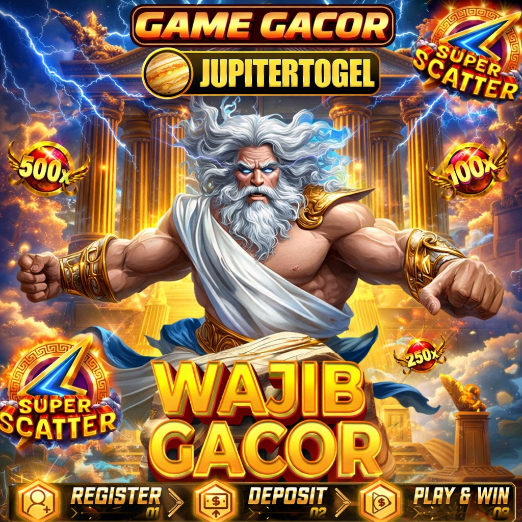 Karakter fantasi JUPITERTOGEL dengan efek petir